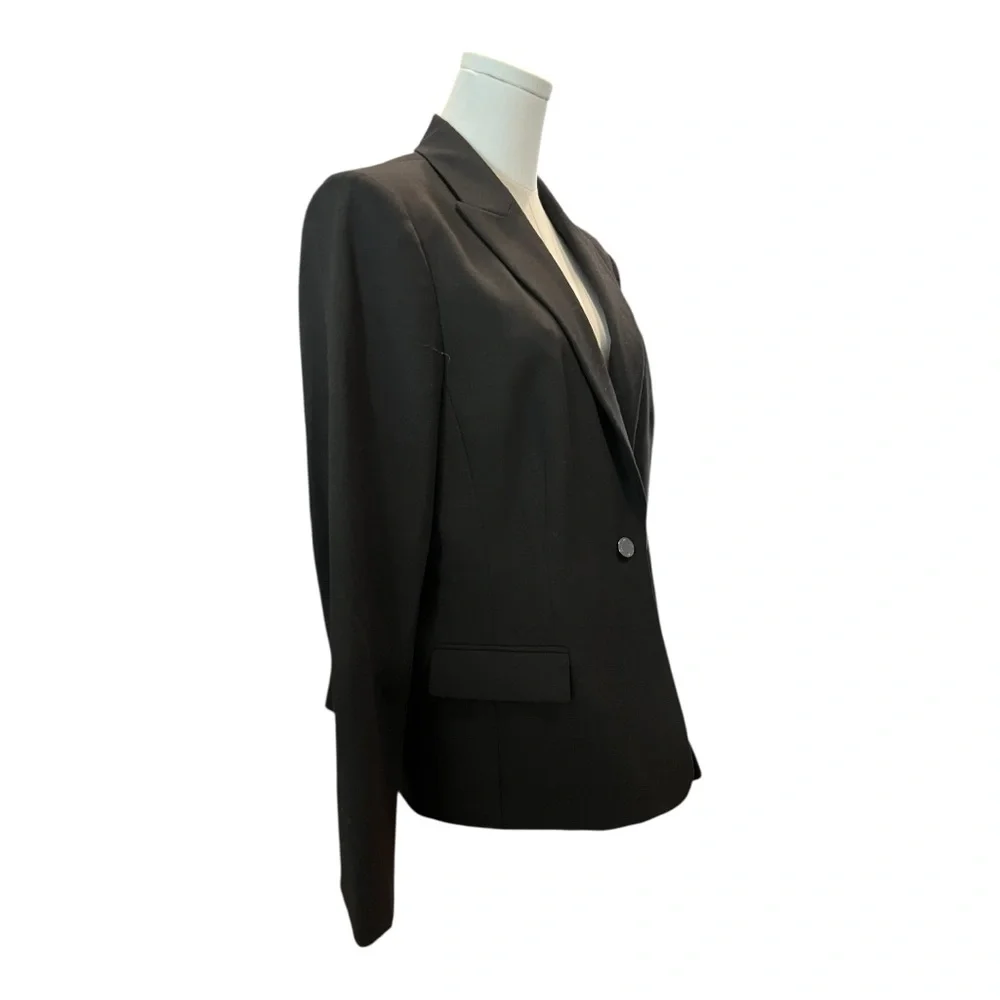 Calvin Klein Black Blazer Women’s Size 14 – Classic Single Button Suit‎ Jacket